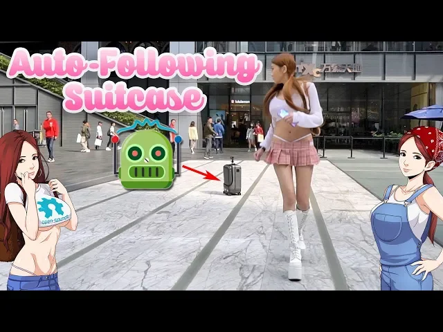 chased by a robot suitcase!airwheel sr5 auto-following luggage review